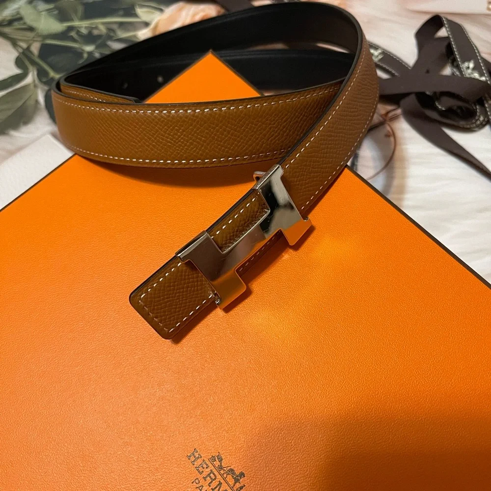 Hermes 24mm belt in black/gold - Picture 5 of 13